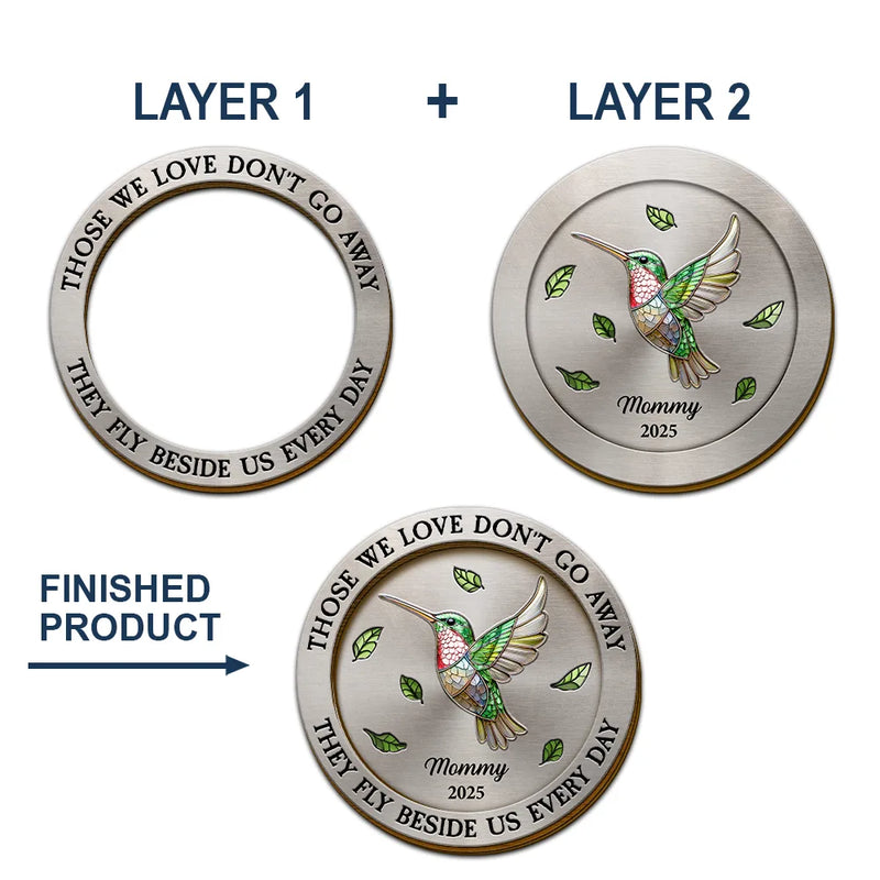 Memorial, Family, Sad, Parents - Those We Love Don't Go Away - Personalized Custom Shaped Car Visor Clip