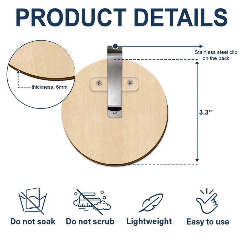 Memorial, Family, Sad, Parents - Those We Love Don't Go Away - Personalized Custom Shaped Car Visor Clip