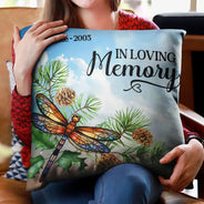 Gift For Women,Gift For Men,Gift For Daughter,Gift For Son,Gift For Mother,Gift For Father,Memorial,Christmas,Sad - Those We Love Don't Go Away In Loving Memory - Personalized Pillow