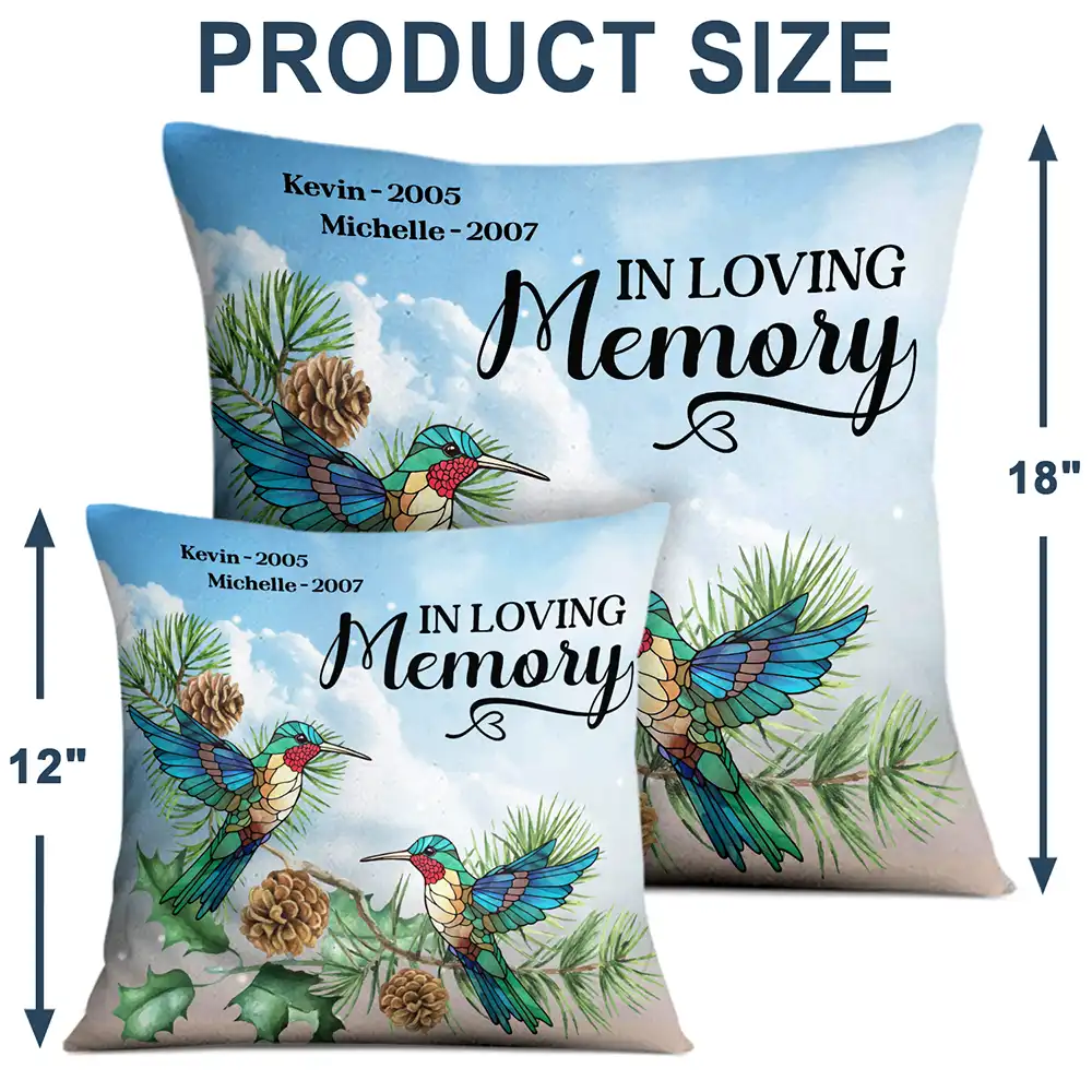 Gift For Women,Gift For Men,Gift For Daughter,Gift For Son,Gift For Mother,Gift For Father,Memorial,Christmas,Sad - Those We Love Don't Go Away In Loving Memory - Personalized Pillow