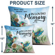 Gift For Women,Gift For Men,Gift For Daughter,Gift For Son,Gift For Mother,Gift For Father,Memorial,Christmas,Sad - Those We Love Don't Go Away In Loving Memory - Personalized Pillow