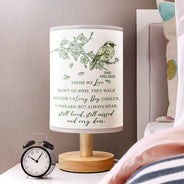 Family,Gift For Women,Gift For Men,Gift For Wife,Gift For Husband,Gift For Mother,Gift For Father,Gift For Brothers,Gift For Sisters,Gift For Son,Gift For Daughter,Custom Photo,Sad,Christmas,Memorial - Those We Love Don't Go Away Toile Memorial Bird - Personalized Fabric Lamp