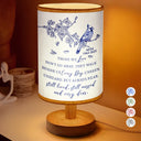 Family,Gift For Women,Gift For Men,Gift For Wife,Gift For Husband,Gift For Mother,Gift For Father,Gift For Brothers,Gift For Sisters,Gift For Son,Gift For Daughter,Custom Photo,Sad,Christmas,Memorial - Those We Love Don't Go Away Toile Memorial Bird - Personalized Fabric Lamp