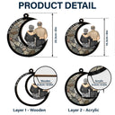 Gift For Couples, Old Couples, Gift For Husband, Gift For Girlfriend, Gift For Boyfriend, Gift For Wife - Till We're Old And Grey - Personalized Window Hanging Suncatcher Ornament