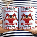 Gift For Couples,Old Couples,Gift For Husband,Gift For Wife,Gift For Boyfriend,Gift For Girlfriend,Love - Timber Couple I Love You Every Day - Personalized White Edge-to-Edge Mug