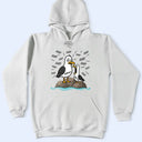 Gift For Husband,Gift For Father,Gift For Grandparents,Teacher,Non-Eng,Icon,Humorous - Tired Seagull And Kids Screaming - Personalized T Shirt