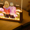 Gift For Daughter,Mom - Daughters (Adult),Love - To My Daughter Happy Mother's Day 3D Birth Flower - Personalized Night Light