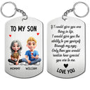 Mom,Daughters (Adult),Gift For Daughter,Happy - To My Daughter Mom & Daughter Keepsake - Personalized Aluminum Keychain