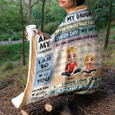 Gift For Mother, Mom - Daughters (Adult), Gift For Daughter, Family, Happy - To My Mom To My Daughter 3D Effect - Personalized Fleece Blanket, Sherpa Blanket
