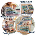 Gift For Mother, Mom - Daughters (Adult), Gift For Daughter, Family, Happy - To My Mom To My Daughter 3D Effect - Personalized Fleece Blanket, Sherpa Blanket