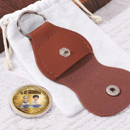 Gift For Son,Gift For Grandkids,Vector,Inspirational - To My Son Just Do Your Best - Personalized Leather Pocket Hug