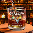 Gift For Father,Gift For Grandpa,Funny - To Papa From The Reason You Drink - Personalized Whiskey Glass