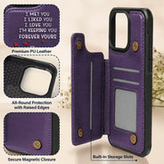 Gift For Couples,Gift For Husband,Gift For Wife,Gift For Girlfriend,LGBT,Love - Together And Forever Yours - Personalized Leather Flip Wallet Phone Case