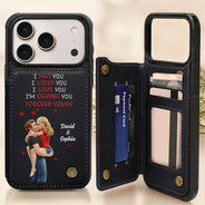 Gift For Couples,Gift For Husband,Gift For Wife,Gift For Girlfriend,LGBT,Love - Together And Forever Yours - Personalized Leather Flip Wallet Phone Case
