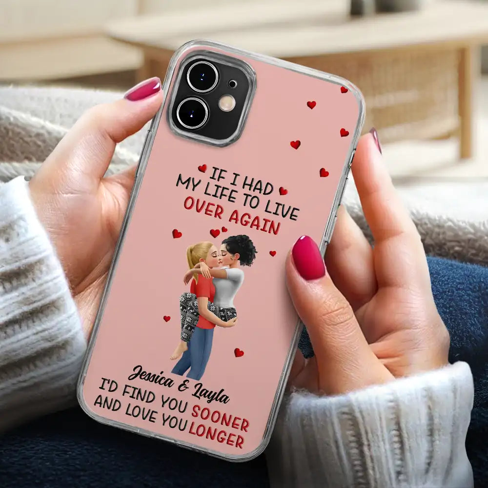 Gift For Couples, Gift For Husband, Gift For Wife, Gift For Girlfriend, LGBT, Love - Together And Forever Yours Kissing Couple - Personalized Clear Phone Case