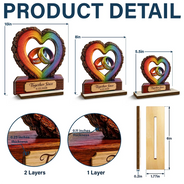 Gift For Couples, Wedding Anniversary, Romantic, Icon - Together Forever Couple Anniversary - Personalized Custom Shaped Wooden Plaque