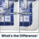 Gift For Yourself,Gift For Women,Gift For Aunt,Gift For Mother,Gift For Daughter,Gift For Sisters,Gift For Bestie,Love - Toile De Jouy A Hug From Me - Personalized Fleece Blanket, Sherpa Blanket