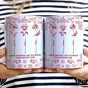Gift For Yourself,Gift For Women,Gift For Bestie,Old Best friends,Love - Toile De Jouy Birth Flower Grow An Old Friend - Personalized White Edge-to-Edge Mug