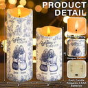 Gift For Bestie, Gift For Sisters, Christmas, Happy - Toile Besties Our Friendship Is Endless - Personalized Flameless LED Candle