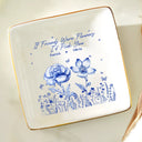 Gift For Bestie, Love - Toile Birth Flower It Takes A Long Time To Grow An Old Friend - Personalized Ring Dish