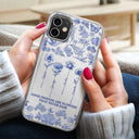 Gift For Yourself, Gift For Women, Gift For Bestie, Old Best friends, Love - Toile De Jouy Birth Flower Grow An Old Friend - 3D Effect Printed Phone Case, Personalized Clear Phone Case