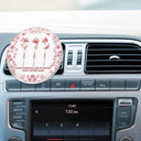 Gift For Bestie, Old Best friends, Gift For Sisters, Happy - Toile De Jouy Birth Flower Grow An Old Friend - Personalized Acrylic Car Vent Clip