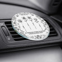 Gift For Bestie, Old Best friends, Gift For Sisters, Happy - Toile De Jouy Birth Flower Grow An Old Friend - Personalized Acrylic Car Vent Clip