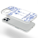 Gift For Yourself,Gift For Women,Gift For Bestie,Old Best friends,Love - Toile De Jouy Birth Flower Grow An Old Friend - Personalized Clear Phone Case