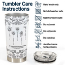 Gift For Bestie, Old Best friends , Love - Toile De Jouy Birth Flower Grow An Old Friend - Personalized Tumbler