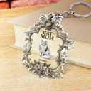 Pet Lovers,Cat Lovers - Toile De Jouy Cat Mom - Personalized Acrylic Keychain