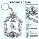 Pet Lovers,Cat Lovers - Toile De Jouy Cat Mom - Personalized Acrylic Keychain