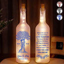 Old Couples, Gift For Husband, Gift For Wife, Gift For Boyfriend, Gift For Girlfriend, Love - Toile De Jouy Couple You And Me We Got This - Personalized Bottle Light