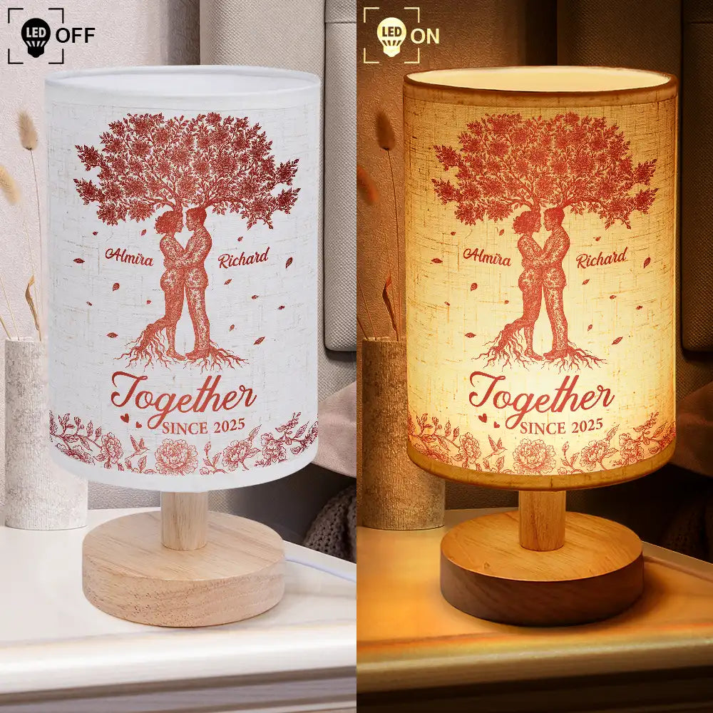 Old Couples,Gift For Husband,Gift For Wife,Gift For Boyfriend,Gift For Girlfriend,Love - Toile De Jouy Couple You And Me We Got This - Personalized Fabric Lamp