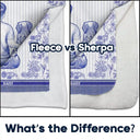 Dog Lovers,Dog Mom,Dog Dad,Pet Lovers,Pet Mom,Pet Dad,Love - Toile De Jouy Dog Cuddling Blanket - Personalized Fleece Blanket, Sherpa Blanket