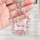 Pet Lovers, Dog Lovers - Toile De Jouy Dog Mom - Personalized Acrylic Keychain