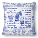 Gift For Women,Gift For Aunt,Gift For Mother,Gift For Daughter,Gift For Sisters,Gift For Sibling,Gift For Bestie,Love - Toile De Jouy Wishes Hope Love And Light - Personalized Pillow