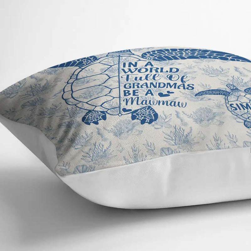 Gift For Yourself,Gift For Women,Gift For Grandma,Love - Toile De Jouy World Full Of Grandmas - Personalized Pillow
