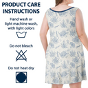 Gift For Yourself, Gift For Women, Gift For Grandma, Love, Summer - Toile De Jouy World Full Of Grandmas - Personalized Sleeveless Tank Dress