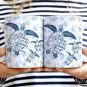 Gift For Yourself,Gift For Grandma,Love,Gift For Women - Toile De Jouy World Full Of Grandmas - Personalized White Edge-to-Edge Mug