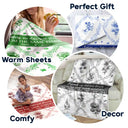 Christmas, Gift For Bestie, Gift For Sisters - Toile Floral Bloom In The Garden - Personalized Fleece Blanket, Sherpa Blanket