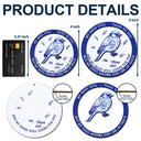 Family,Parents,Gift For Grandparents,Christmas,Sad - Toile Memorial Bird My Mind Still Talks To You - Personalized 2-Layered Wooden Ornament