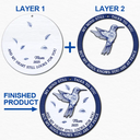 Family,Parents,Gift For Grandparents,Christmas,Sad - Toile Memorial Bird My Mind Still Talks To You - Personalized 2-Layered Wooden Ornament