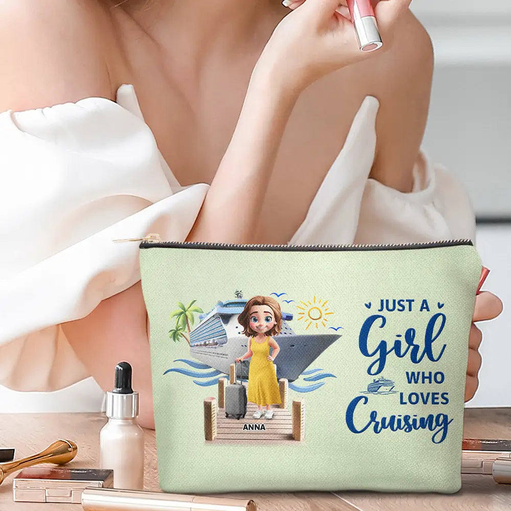 Cruising,Summer,Beach,Gift For Yourself,Gift For Women - Travel All My Cruise Crap - Personalized Cosmetic Bag