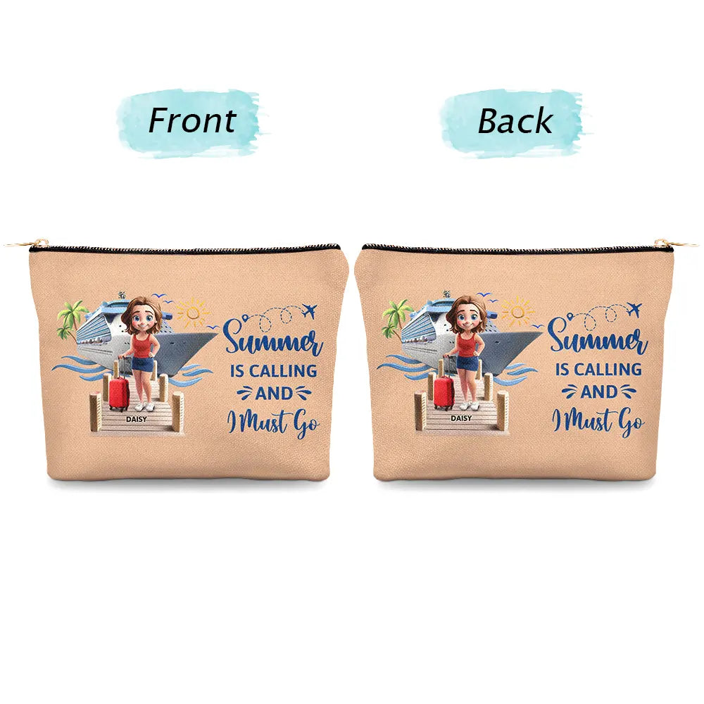Cruising,Summer,Beach,Gift For Yourself,Gift For Women - Travel All My Cruise Crap - Personalized Cosmetic Bag