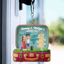 Gift For Couples,Old Couples,Gift For Yourself,Travel - Travel Bucket List - Personalized Acrylic Keychain