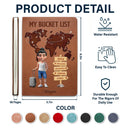 Travel, Gift For Couples, Old Couples, Gift For Yourself - Travel Bucket List For Couples And Travel Lovers - Personalized Leather Journal