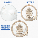 Travel,Christmas,Gift For Couples,Gift For Husband,Gift For Wife,Gift For Boyfriend,Gift For Girlfriend,Happy - Travel Couple Goal, Destination Of All Year - Personalized 2-Layered Mix Ornament