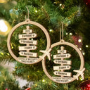 Christmas, Travel, Gift For Couples, Gift For Husband, Gift For Wife, Happy - Travel Couple Goal, Destination Of All Year - Personalized Custom Shaped Wooden Ornament