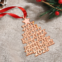 Travel Goal Destination Of The Year - Personalized DIY Mirror Acrylic Ornament