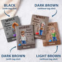 Gift For Couples,Old Couples,Gift For Husband,Gift For Wife,Gift For Boyfriend,Gift For Girlfriend,Travel,Happy - Traveling Couple Hubby & Wifey Travel Partners For Life - Personalized Combo 2 Leather Passport Holders